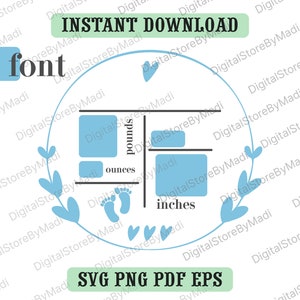 Download Birth Stats svg Baby Birth Announcement SVG Baby svg ...