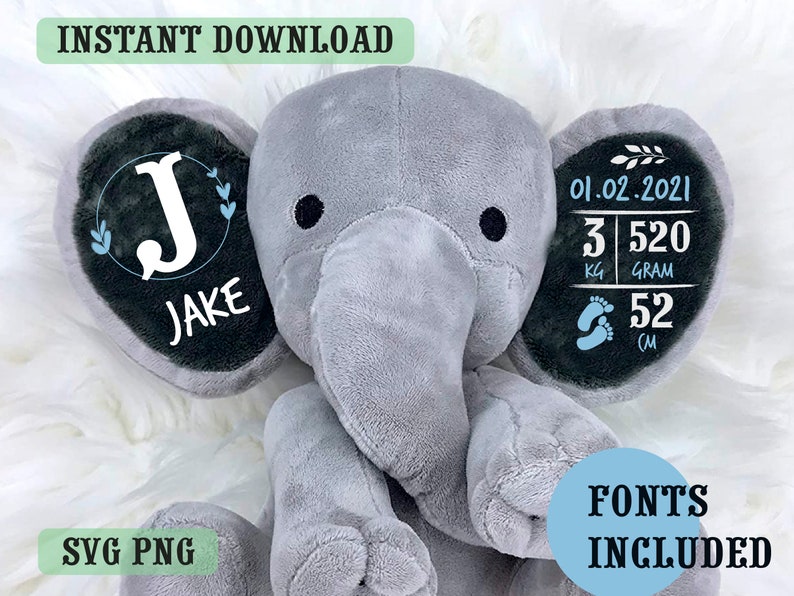 Free Free 191 Elephant Birth Announcement Svg SVG PNG EPS DXF File