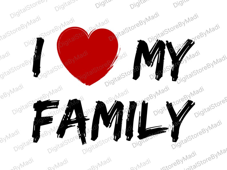 Download Clip Art Art Collectibles I Love My Family Svg Digital Download For Silhouette Svg Eps Png Pdf Family Valentines Day Svg Heart Svg