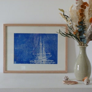 Handmade Linocut - Hermione