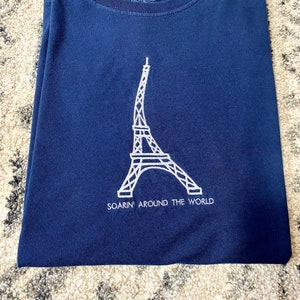 Embroidered T-Shirt or Sweatshirt Epcot Soarin' Around the World
