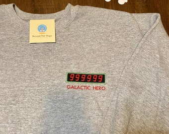 Toy Story Buzz Lightyears Space Ranger “Galactic Hero” Embroidered Sweatshirt or T-Shirt