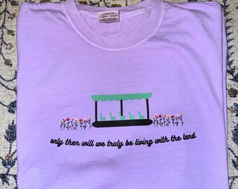 Vinyl T-shirt or Sweatshirt “Living With The Land” Epcot