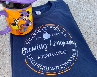 Embroidered T-Shirt or Sweatshirt Disney Inspired Hocus Pocus Halloween Brewing Co