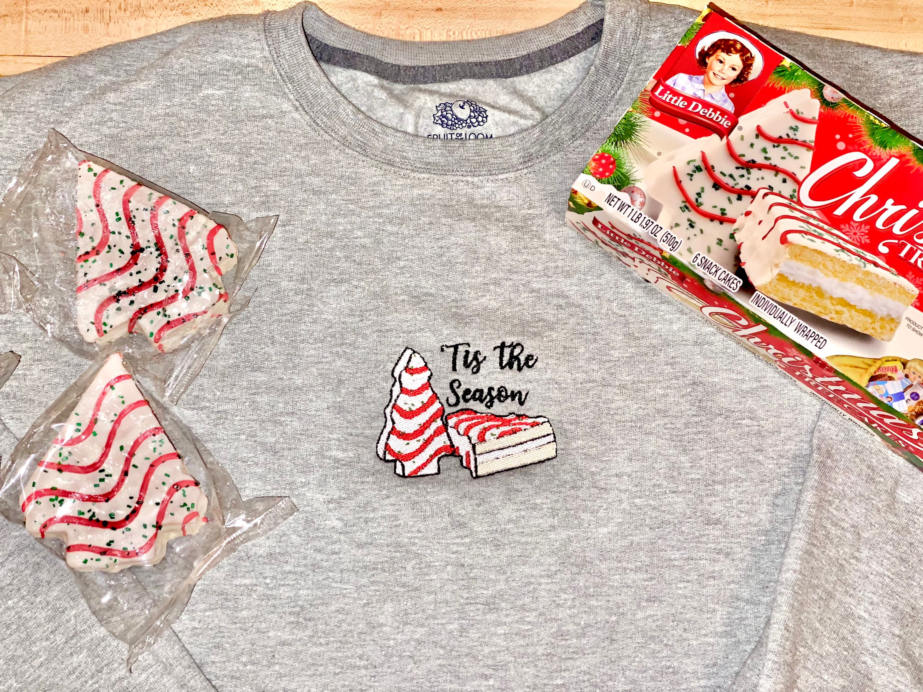 Tis The Season Little Debbie Christmas Tree Cakes Inspired T-Shirt Tis The Season Little Debbie Christmas Tree Cakes Inspired T-Shirt