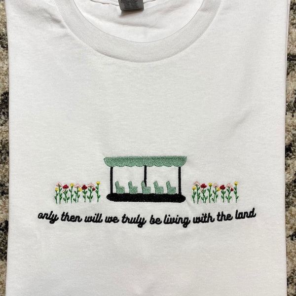 T-shirt ou sweat-shirt brodé « Vivre avec la terre » Epcot