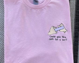 Embroidered T-Shirt or Sweatshirt Disney Inspired Freaky Friday Could You Like Chill For A Sec?