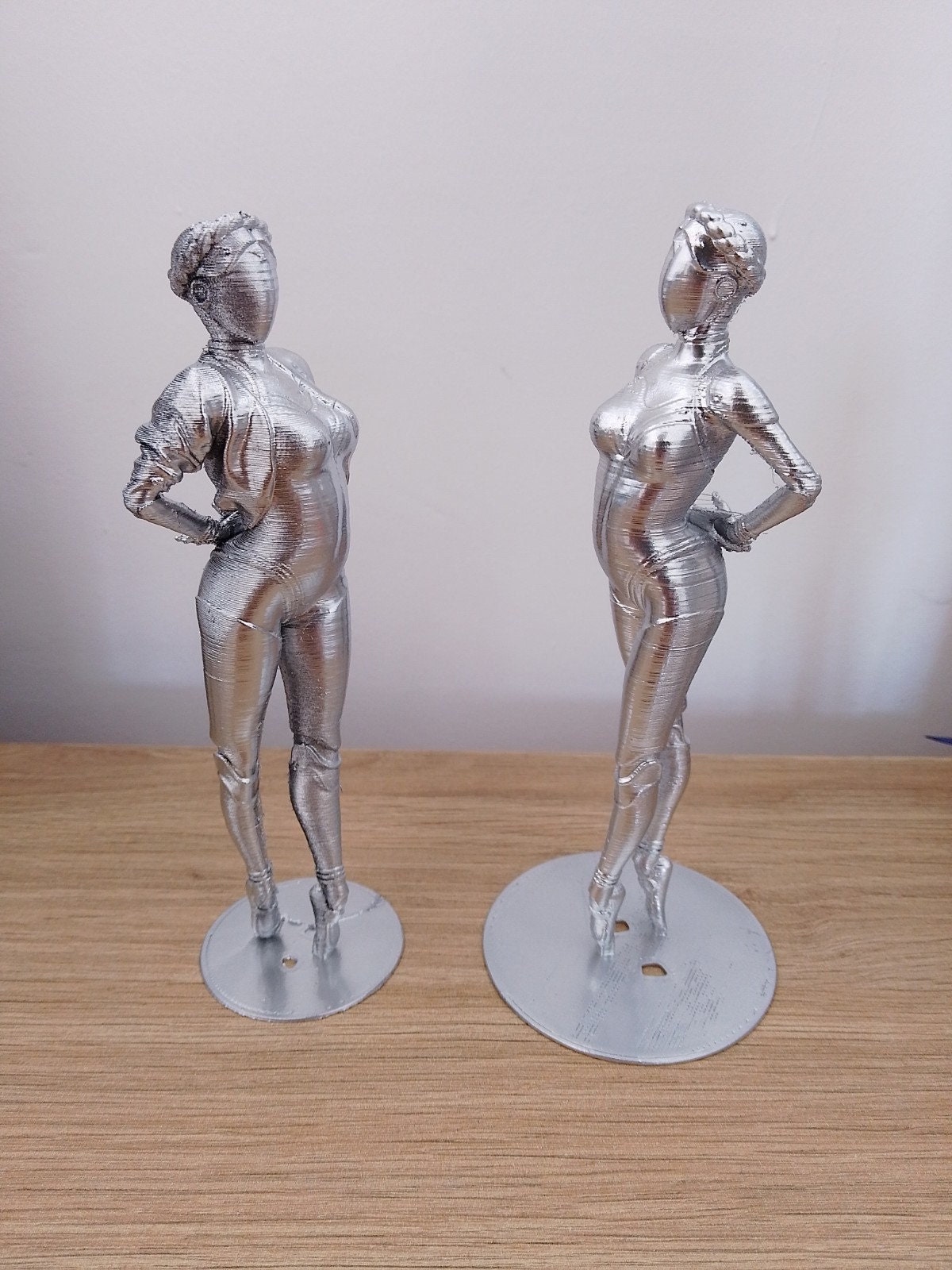 Atomic Heart Ballerina Twins Female Robot w/ Nora Statue