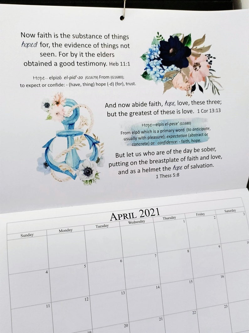 Hope Calendar Journal & Gift Pack Etsy Australia