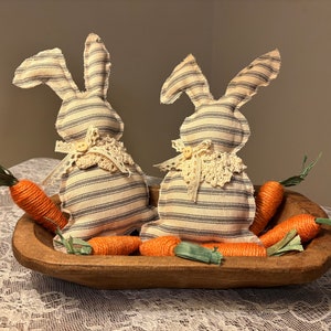 Farmhouse Style Stuffed Bunny