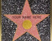 Personalized Hollywood Walk of Fame Star, Hand-painted by the SAME