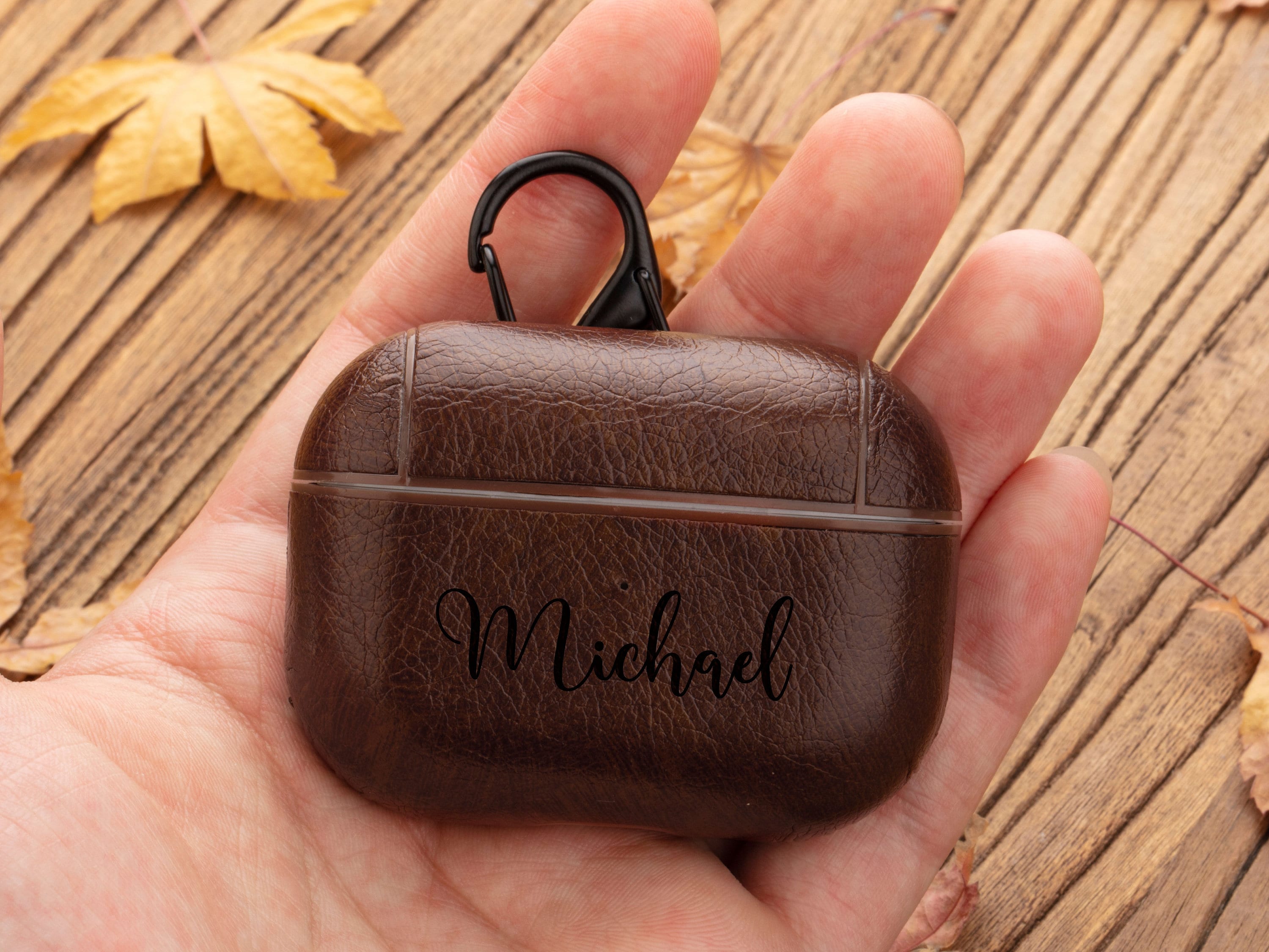 Personalized Leather Airpod Pro Case Cover Custom AirPods Etsy