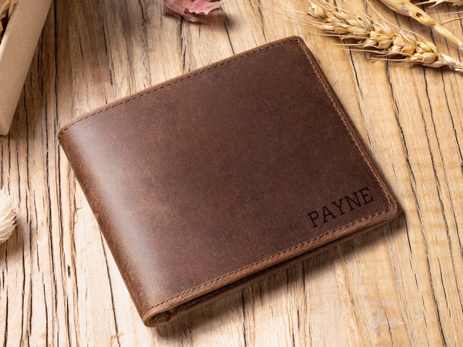 Personalized Wallet Engraved Wallet Leather Wallet Monogram Etsy