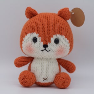 Aki Fox, Handmade Crochet Fox, Hand-Knitted Amigurumi Fox