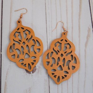 Chandelier Wood Earrings