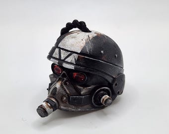 3D Printed Hand-Painted Helghast Helmet Rear View Mirror Charm (44mm)