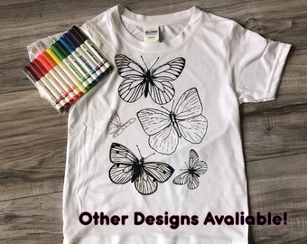 Colouring Shirt, Drawing Shirt, Washable Colouring Shirt, Personalized t-shirt