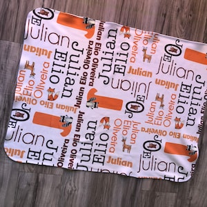 Personalized baby blanket, milestone blanket, baby name blanket, newborn blanket, baby shower blanket