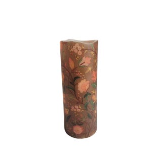 Fall Thanksgiving Decor LED Flameless Wax Pillar Candle