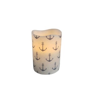 Nautical Anchors LED Flameless Candle