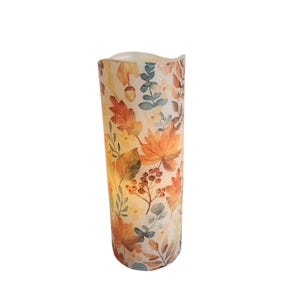 Fall Wheat LED Flameless Wax Pillar Candle