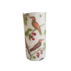 Tropical Birds LED Flameless Candle