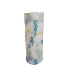 Ocean Life LED Flameless Wax Pillar Candle