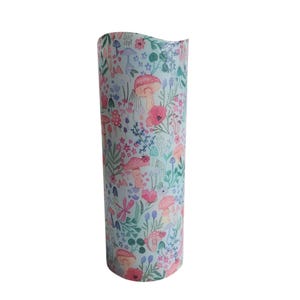 Mushrooms and Flowers LED Flameless Wax Pillar Candle