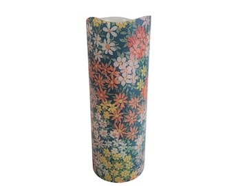 Wildflower LED Flameless Wax Pillar Candle