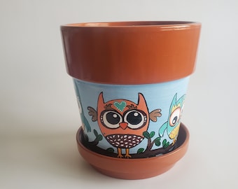 Silly Owls Grote Bloempot Planter 6"
