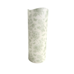 Butterflies and Flowers LED Flameless Wax Pillar Candle