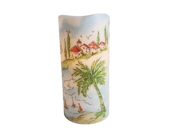 Island Vibes Coastal LED Flameless Candle