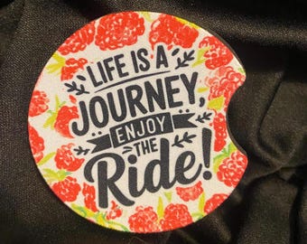 Inspirational Car Coasters | Car Coasters | Set of 2 | Inspirational | Car Accessories | Gifts Under 10