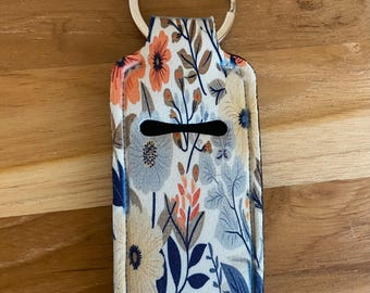 Floral Designed Lip Balm Holder | Lip Balm Keychain Holder | Custom Lip Balm Holder | Flowers | Gifts under 10