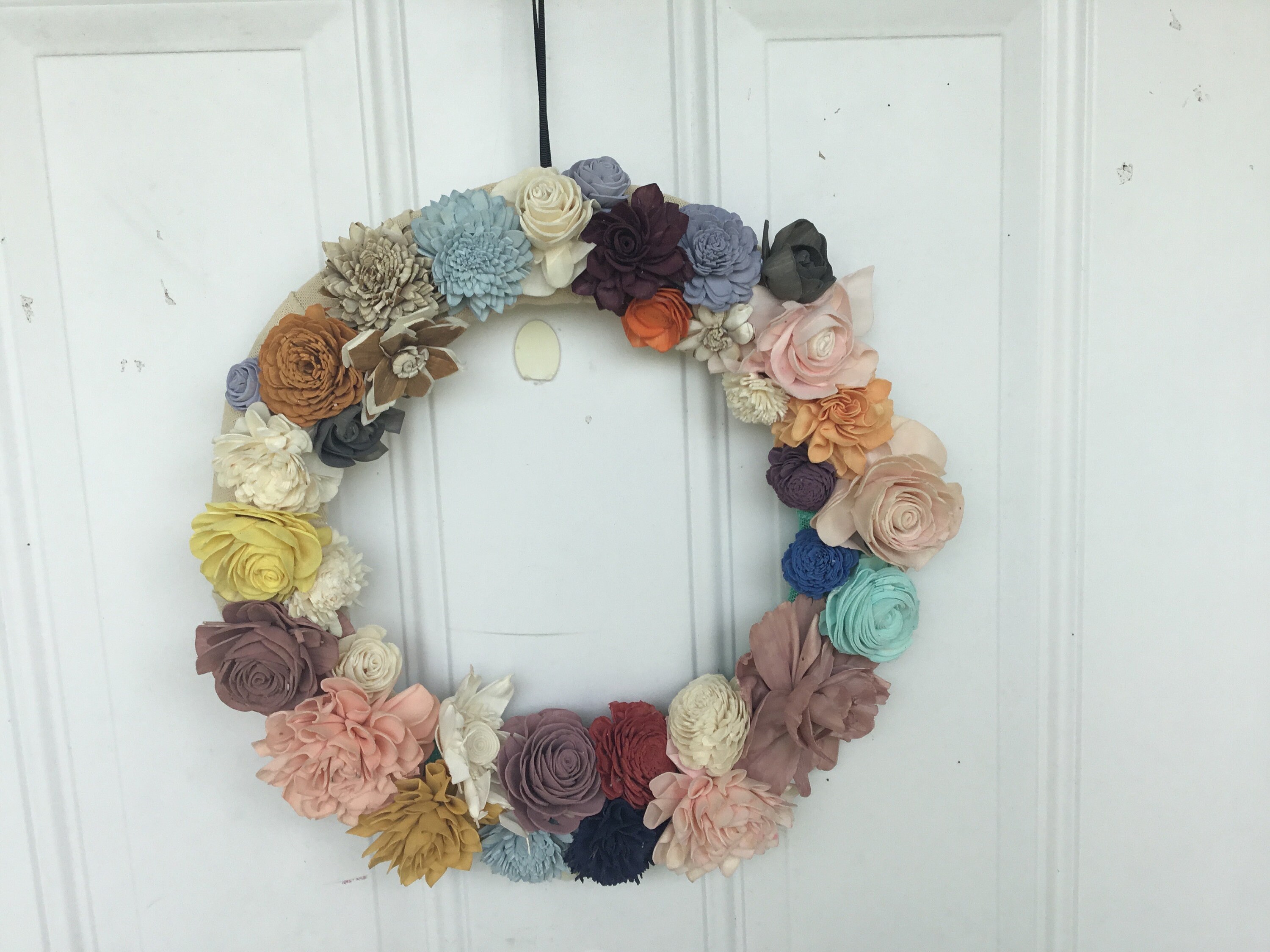 Sola wood flower wreath Etsy