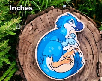 Blue Raptor Dino STICKER