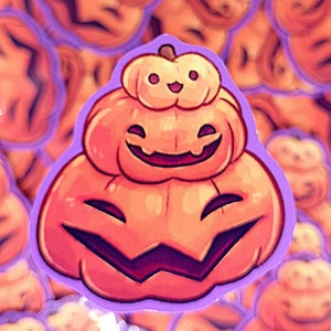 Pumpkin Stack Sticker - Etsy