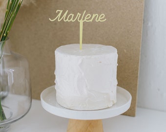 Cake Topper pastell 'Name solo' | Schulkind | Kuchen |Kuchenfigur | Dekoration | Schüler | Mädchen | Jungen