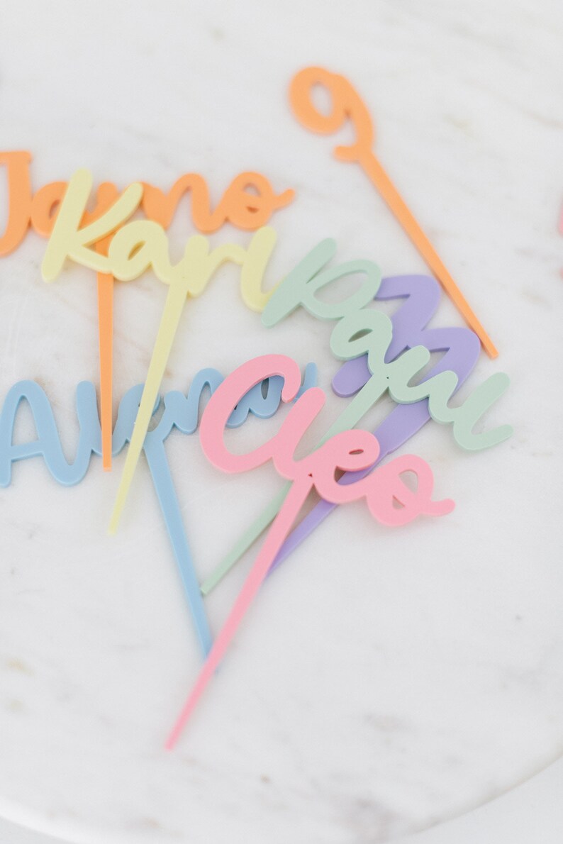 Table Topper Name Personalized Cake Topper With Name and Number - Etsy