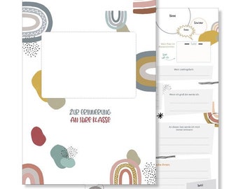 Digital farewell gift for teachers: Friends book 'Rainbow'
