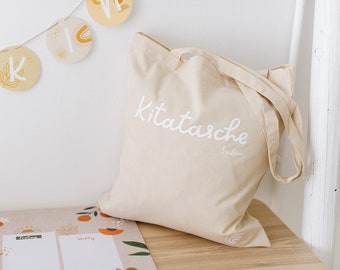 Cotton bag 'Kita or Kita bag + name' | Educator | Educator | Gift | bag | Cotton | personalized