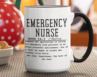 Personalized ER Nurse Coffee Mug | Emergency Room Gift