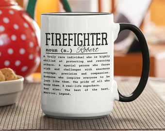 Personalized Firefighter Mug | Fire Department Gift