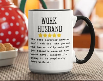 Work Husband Christmas | World'S Best Work Husband | Best Work Husband Mug | Birthday Gift | Funny Gift | Gift For Husband