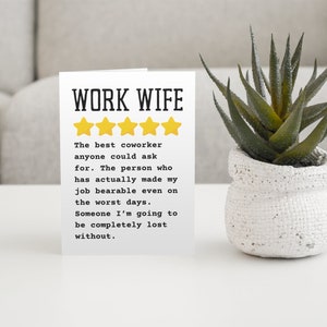 Carte d'anniversaire pour femme au travail | Cadeau drôle pour femme au travail | Carte Bestie au travail | Cadeaux de Noël | Cadeau d'anniversaire pour femme au travail | Meilleure femme au travail