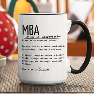 Mba Gifts | Masters Graduation Gift | Masters Mug | Masters Degree Gift | Gift For Her | Mba Coffee Mug | Mba Student Mug | Mba Coffee Cup