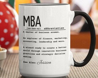 MBA-definition Kaffemugg | Masterexamenspresent