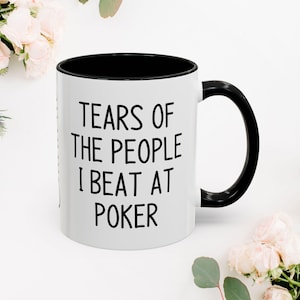 Poker Becher, lustige Poker Becher, Poker Geschenke, Kartenspiel Becher, Poker-Liebhaber Geschenk, Poker Kaffeetasse