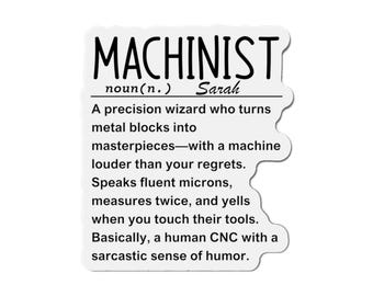 Machinist gift, CNC machinist, Gift for machinist, Metalworker gift, Lathe operator
