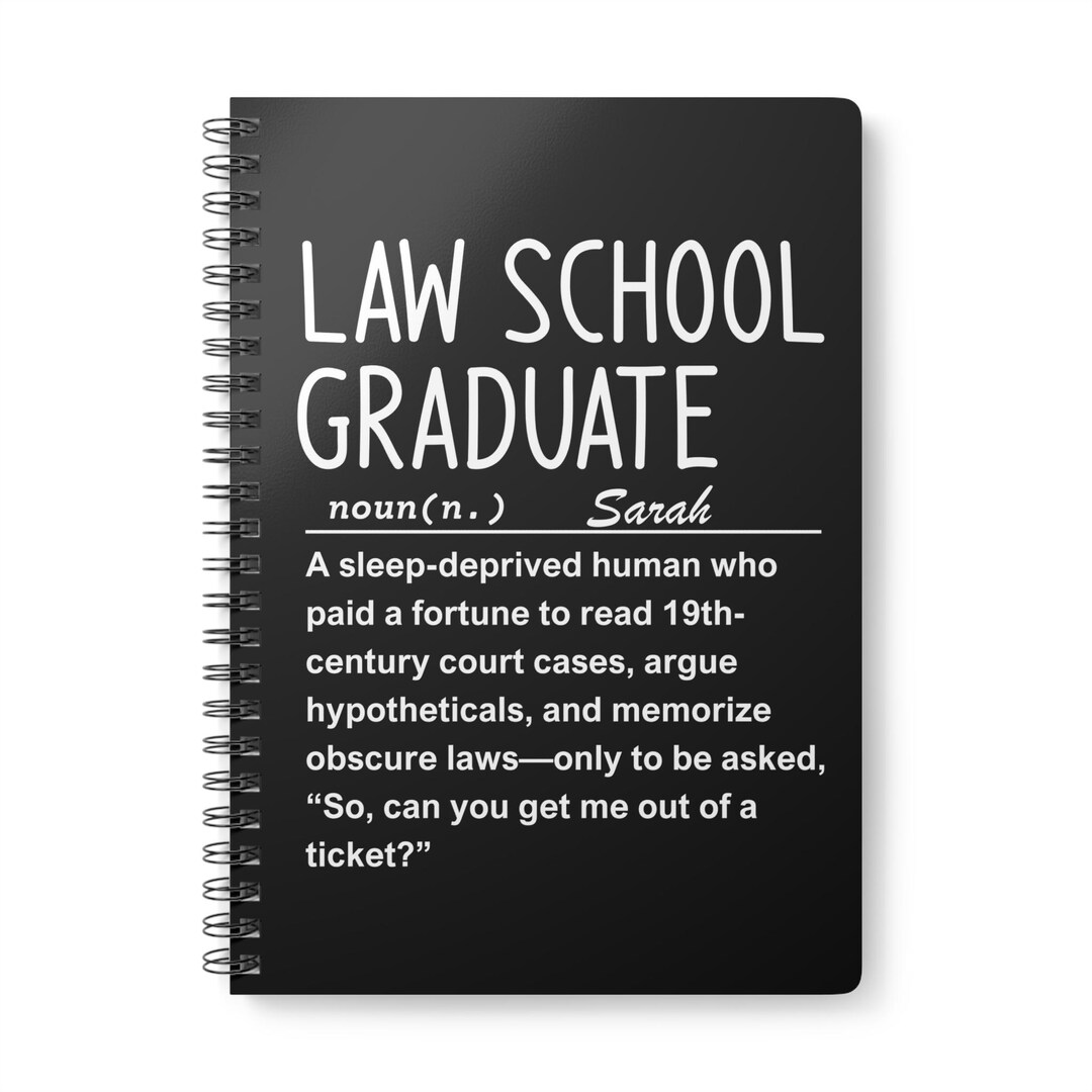 Law School Graduate Notebook: Funny Lawyer Gift - Etsy